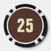 Laatste Swing Voor de Bachelorfeestje Honkbal Ring Poker Chips (Achterkant)