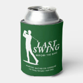 Laatste Swing voor de Ring Golf Bachelor Blikjeskoeler (Blikje Voorkant)