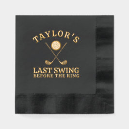 Laatste swing voor de Ring Golf Bachelor Folie Servetten