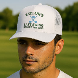 Laatste Swing Voor De Ring Golf Bachelor Trucker Pet