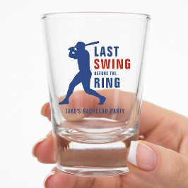 Laatste Swing Voor de Ring Honkbal Bachelor Party Shot Glas