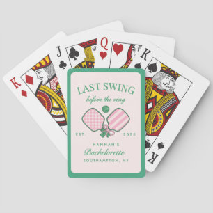 Laatste Swing Voor De Ring Pickleball Bach Weekend Pokerkaarten