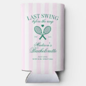 Laatste swing voor de ring Retro Tennis Bach (Achterkant)