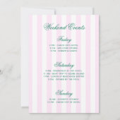 Laatste swing voor de ring Retro Tennis Bach Kaart (Achterkant)