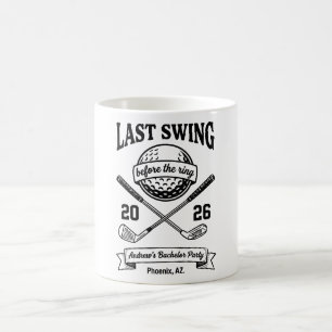 Laatste Swing Voor De Ring T-Shirt Funny Golf Koffiemok