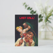 Laatste telefoontje! briefkaart (Staand voorkant)