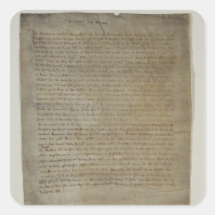 Laatste testament en testament van de kunstenaar vierkante sticker