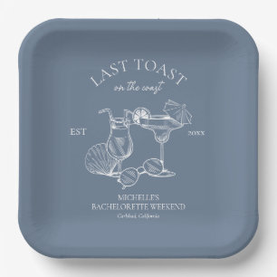 Laatste Toast Aan De Kust Meisjesuitje Papieren Bordje