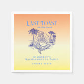 Laatste Toast Cowgirl Zeemeermin Kust Afscheidsfee Servet (Voorkant)