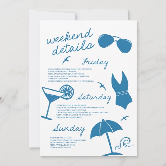 Laatste Toast Handgetekende Bachelorette Bash Uitn Kaart (Achterkant)