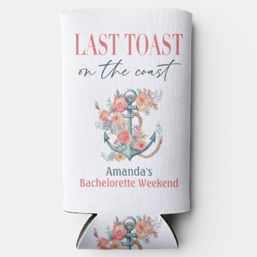 Laatste Toast Kust Bachelorette Onkruidendecoratie (Voorkant)