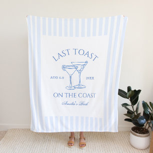 Laatste Toast op de Coast Bachelorette Fleece Deken