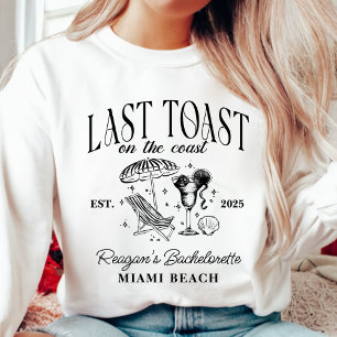 Laatste Toast op de Coast Bachelorette Party Trui