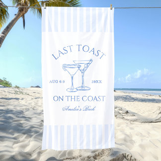 Laatste Toast op de Coast Bachelorette Strandlaken