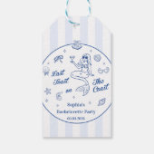 Laatste toast op de Coast Bachelorette Weekend Cadeaulabel (Achterkant)