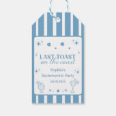 Laatste toast op de Coast Bachelorette Weekend Cadeaulabel (Achterkant)