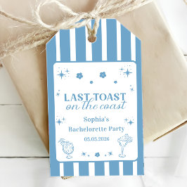 Laatste toast op de Coast Bachelorette Weekend Cadeaulabel