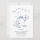 Laatste toast op de Coast Bachelorette Weekend Kaart (Voorkant)