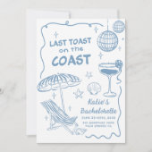 Laatste toast op de Coast Bachelorette Weekend Kaart (Voorkant)