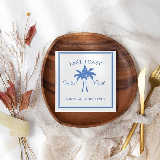 Laatste Toast op de Coast Bachelorette Weekend Par Servet