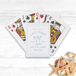 Laatste toast op de Coast Bachelorette Weekend Pokerkaarten