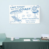 Laatste toast op de Coast Bachelorette Weekend Spandoek (Beurs)
