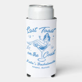 Laatste Toast op de Coast Beach Blue Bachelorette (Seltzer Voorkant)