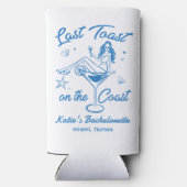Laatste Toast op de Coast Beach Blue Bachelorette (Achterkant)