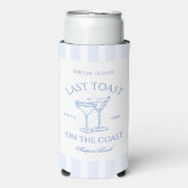 Laatste Toast op de Coast Beach Blue Bachelorette (Seltzer Voorkant)