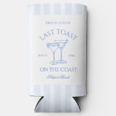 Laatste Toast op de Coast Beach Blue Bachelorette (Voorkant)