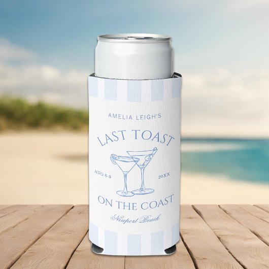 Laatste Toast op de Coast Beach Blue Bachelorette