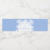 Laatste toast op de Coast Beach Coastal Bacheloret Waterfles Etiket (Enkel label)