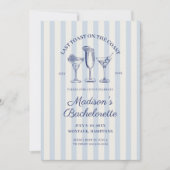 Laatste toast op de Coast Blue Bachelorette Weeken Kaart (Voorkant)