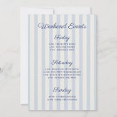 Laatste toast op de Coast Blue Bachelorette Weeken Kaart (Achterkant)