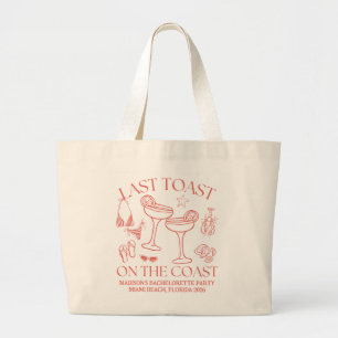 Laatste toast op de koraalkust grote tote bag