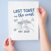 Laatste toast op de kust 2025 flyer (Hand)