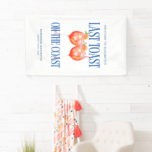 Laatste toast op de kust Aperol Spritz Bachelorett Spandoek (Insitu)