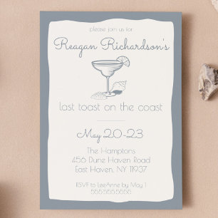 Laatste Toast op de Kust Bachelorette Beach Weeken Kaart