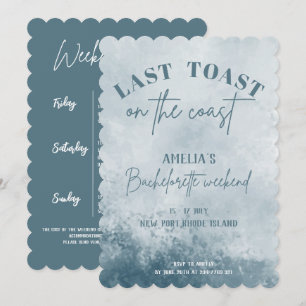 Laatste toast op de kust Bachelorette feest Kaart