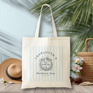 Laatste toast op de kust! Bachelorette-feest strep Tote Bag