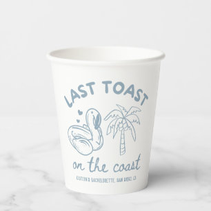 Laatste toast op de kust Bachelorette Party Bekers