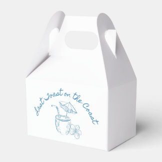 Laatste Toast op de kust Bachelorette Party Design Bedankdoosjes