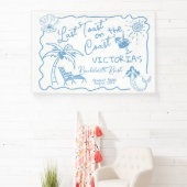 Laatste toast op de kust Bachelorette Party Spandoek (Insitu)