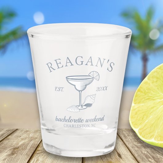 "Laatste Toast op de Kust" Beach Bachelorette-fees Shot Glas