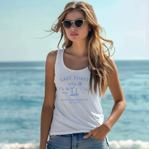 Laatste Toast op de kust Beach Bachelorette feest Tanktop