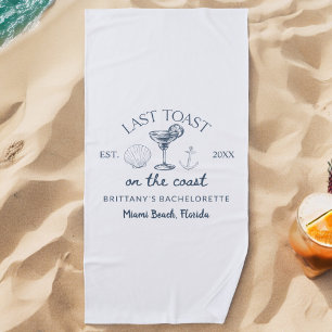 Laatste Toast Op De Kust Beach Bachelorette Party Strandlaken