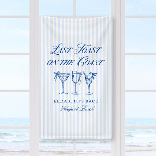 Laatste toast op de kust Elegante Hand getrokken B Spandoek