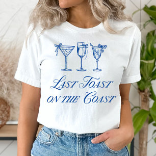 Laatste toast op de kust Elegante handgetekende st T-shirt