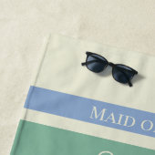 Laatste toast op de kust - Nautische Bachelorette Strandlaken (In situ)