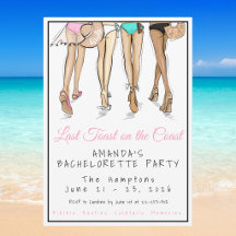 Laatste toast op de kust strand bruid vrijgezellen